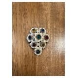 (LR)ï¿½ Vtg Silver-Tone Broochï¿½1.5ï¿½2