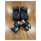 (DR)ï¿½Vtg Leather Ammo Pouch with Speedloaders