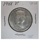 1948-P Silver Franklin Half Dollar