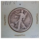 1919-S Walking Liberty Silver Half Dollar