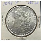 1898-P Morgan Silver Dollar