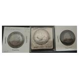 3pc Columbian Expo Comm Silver Half Dollars