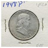 1948-P Silver Franklin Half Dollar