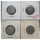4pc Liberty V Nickels