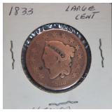 1833 Large Cent