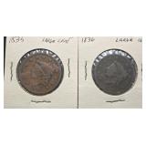 1835 & 1836 Large Cent