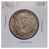 1949-S Franklin Silver Half Dollar
