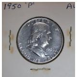 1950-P Silver Franklin Half Dollar