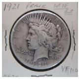 1921 High Relief Peace Silver Dollar