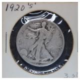 1920-S Silver Walking Liberty Half Dollar