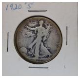 1920-S Silver Walking Liberty Half Dollar