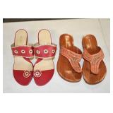 2 pair Women's Sandals 7.5/8