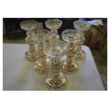 Set of 6 Glass Candle Holders