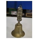 Vtg Brass Bell with Owl Handle