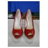 Spash Red Patent Peep Toes 8.5