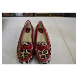 Sperry Cheetah Print Loafers 8