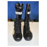 New Baby Phat Lace Up Boots 8.5