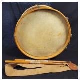 Vintage Rope-Tension Snare Drum