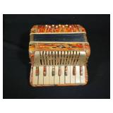 Multicolored Piano Accordion