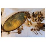 Decorative Brass Items and Tray