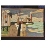 Wood Inlay Folk Art By Degroot