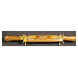 Indian Wood Brass Steel Carving Set