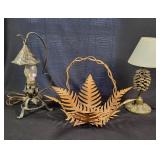 Arts and Crafts Lamp and Basket Set