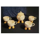 Carlton Ware Teapot and Cups Set