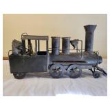 Handmade Metal Train Sculpture