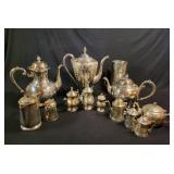 Silver-Plated Tea Set Pieces