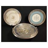 Lenox Plates and Silver Basket Set