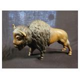 Cast Metal Bison Figurine