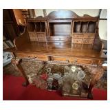 Vtg Wooden Secretary Desk