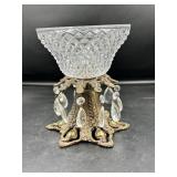 Vtg. Hollywood Regency-Style Compote Dish
