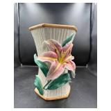 FF 1991 Ceramic Vase with Lily Design