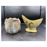 Ceramic Vases With Handpainted Details