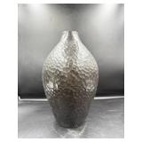 Black Textured Vase Marked Romania
