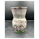 Multicolored Ceramic Vase with Abstract Design