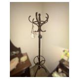 Wooden Coat Rack with Curved Hooks
