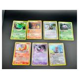 7 Shiny Pokemon Trading Cards