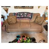 Massoud Sofa With Brown Upholstery