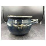 Handcrafted Blue Stoneware Pouring Bowl