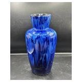 West German Blue Glaze Pottery Vase