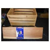 Solid Wood Shelf and Crate