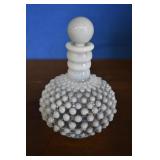 Vtg Opalescent Hobnail Perfume Bottle