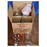 2 Pair Candle Taper Candle Glass Holders