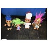 Vintage Uneeda Russ Troll Dolls