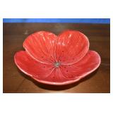 Ceramic Red Poppy Bowl