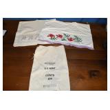 US Mint Bag, Embroidered Pillowcase, Table Runner