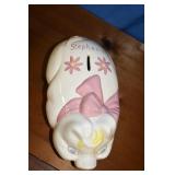 Ceramic Piggy Bank Personalized Stephanie